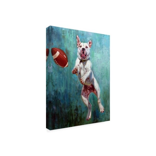 Lucia Heffernan 'Hail Mary White Dog' Canvas Art,24x32